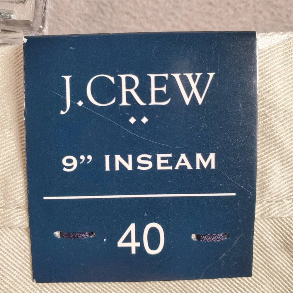 J Crew Chino Shorts Mens 40 Beige All Over Sailboat Print Embroidered Preppy NEW